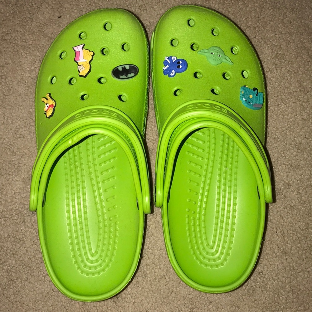 Green crocs